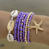 Bohemian Shell Beach Bracelet Set
