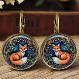 Whimsical Animal Glass Dome Earrings