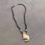 Vintage Cat Star Pendant Necklace