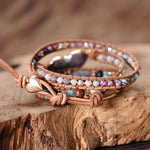 Jasper Love Wrap Bracelet