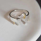 925 Sterling Silver Dachshund Ring – Adjustable Fit