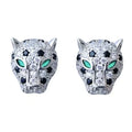 Colourful Leopard Crystal Statement Earrings