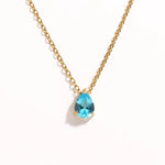 Crystal Teardrop Birthstone Necklace