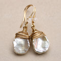 Vintage Baroque Pearl Drop Earrings