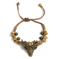Handcrafted Ceramic Fawn Charm Bracelet