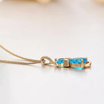 Crystal Cat Pendant Necklace
