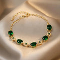 Enchanted Garden Green Crystal Bracelet