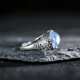 Vintage Aquamarine Sterling Silver Ring