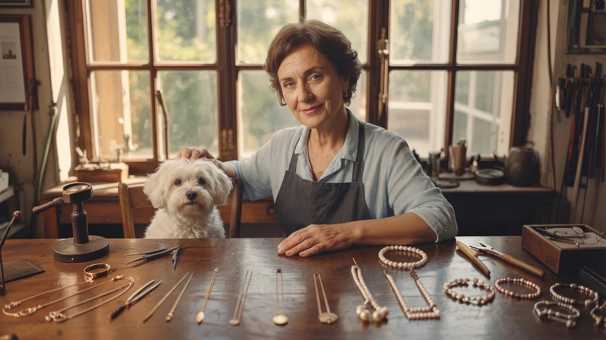 Woman wearing a Robyn Jewellery necklace