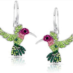 Colourful Hummingbird Sparkle Earrings