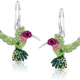 Colourful Hummingbird Sparkle Earrings