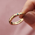 Vintage Colourful Gold Ring