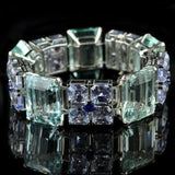 Vintage Glass Blue Greenish Bracelet