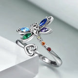 Vintage Dragonfly Adjustable Ring