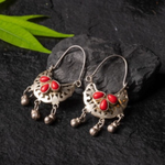 Vintage Red Stones Earrings