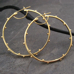 Vintage Golden Circles Earrings