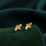Vintage Golden Bee Earrings