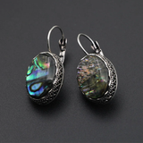 Vintage Rounded Chromatic Stone Earrings