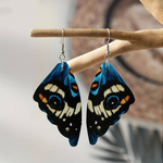 Vintage Exotic Butterfly Wings Earrings