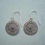 Vintage Silver Mandala Earrings