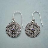 Vintage Silver Mandala Earrings