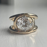 Vintage Gold Zirconia Ring
