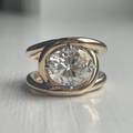 Vintage Gold Zirconia Ring