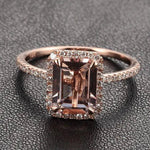 Vintage Rose Glass Ring