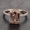 Vintage Rose Glass Ring