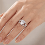 Vintage Zirconia Silver Braided Ring