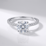 Classic Round Zirconia Silver Ring