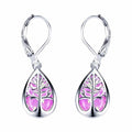 Tree of Life Earrings in Opal and Silver