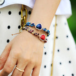 Dazzling Jasper Heart Bracelet