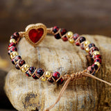 Dazzling Jasper Heart Bracelet